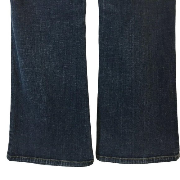 Tommy Hilfiger Jeans Womens Size 11 Vintage Spell Out Flag Flare Blue Stretch - Picture 8 of 10
